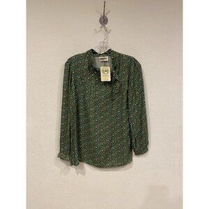 Circus Anna Shirt Womens XS Floral Print Long Sleeve Blouse Bow Tie UK 8